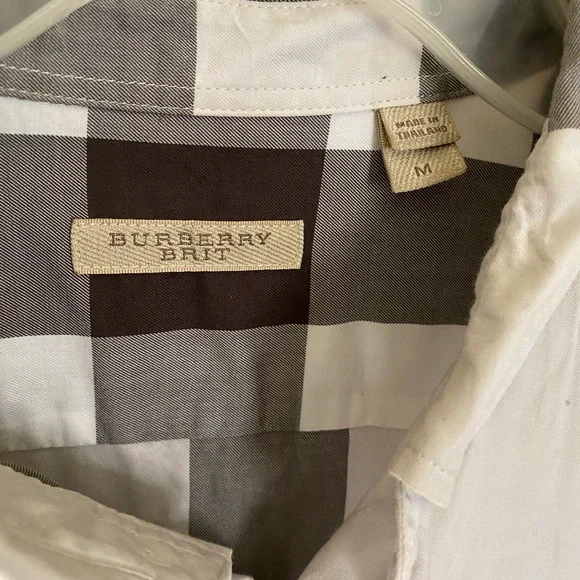 Men Burberry button down size Medium . Used . Purchased at Nordstrom
